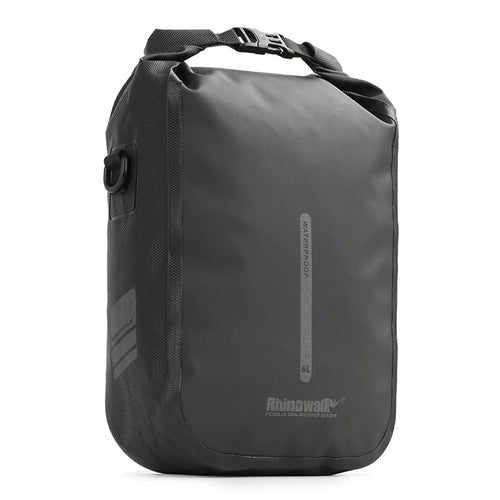 RHINOWALK RK406 6L Bike Front Fork Bag Waterproof Nylon Polyester Bicycle Quick-Release Hanging Bag for Outdoor Cycling - Black - 1