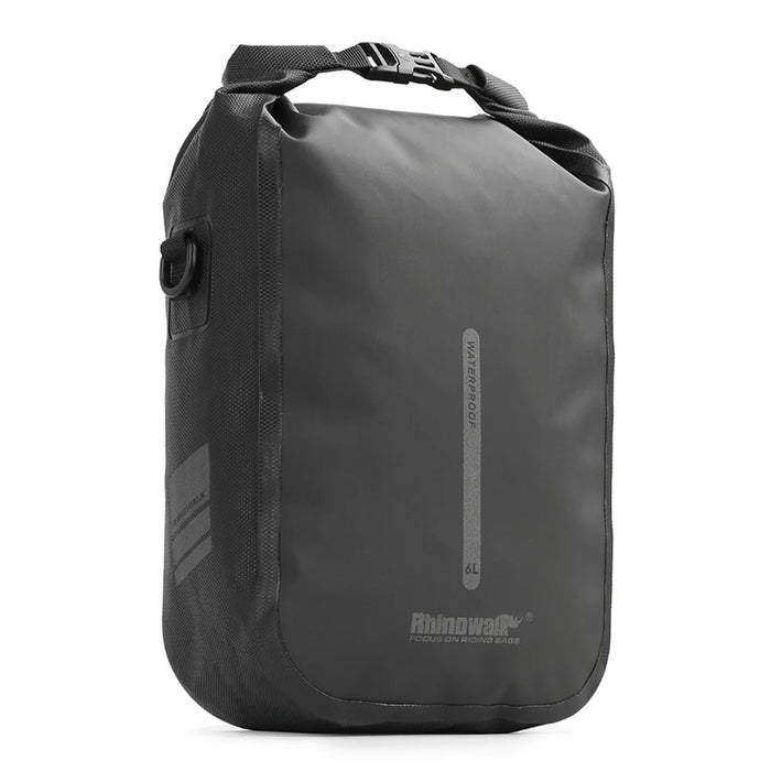 RHINOWALK RK406 6L Bike Front Fork Bag Waterproof Nylon Polyester Bicycle Quick-Release Hanging Bag for Outdoor Cycling - Black - 1
