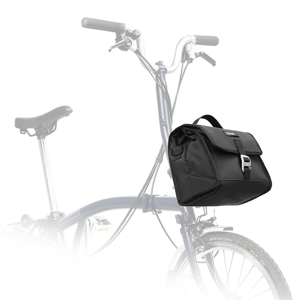 RHINOWALK RK9107 Bike Front Bag Foldable Expandable Insulation Bicycle Storage Bag with Shoulder Strap - Black - 3