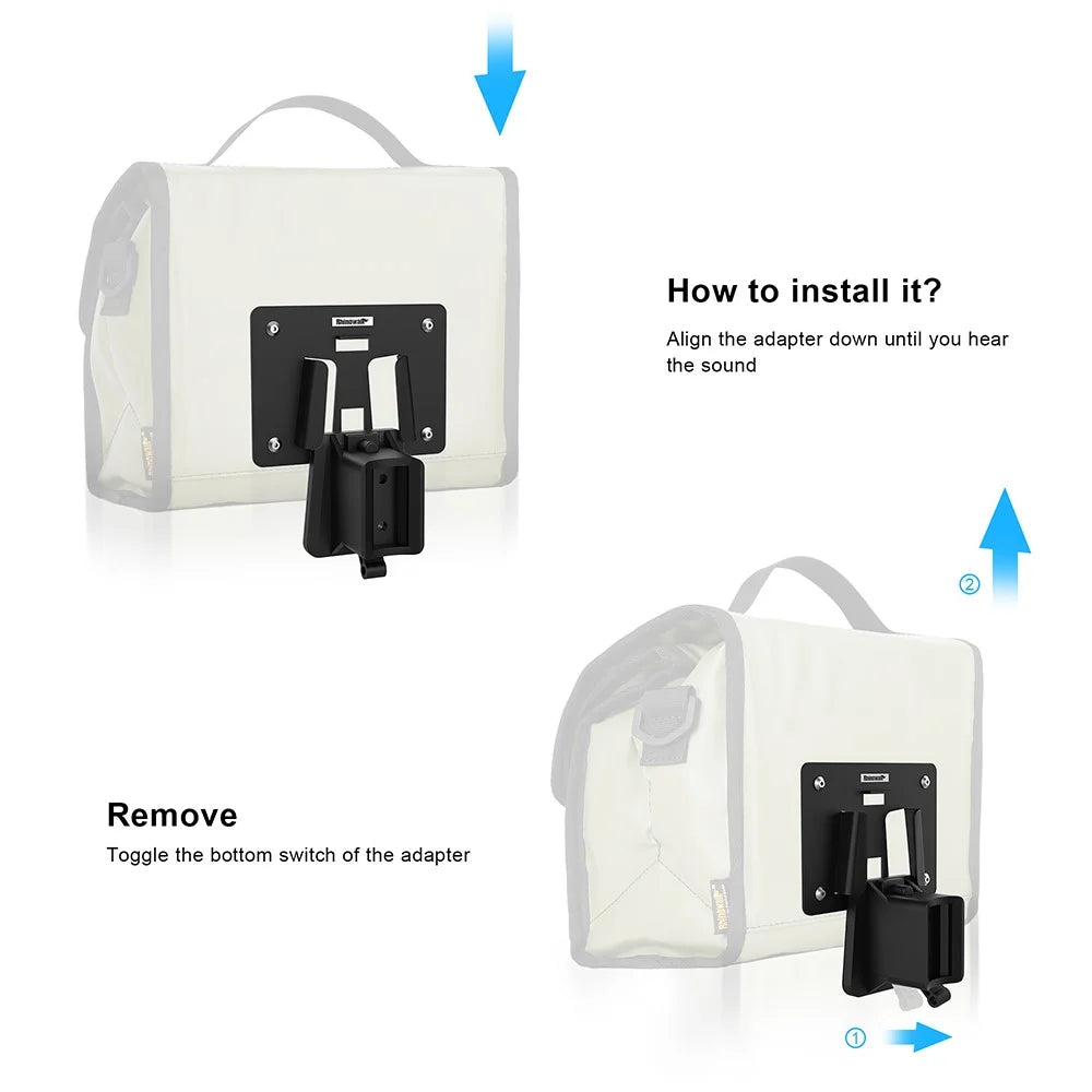RHINOWALK RK9107 Bike Front Bag Foldable Expandable Insulation Bicycle Storage Bag with Shoulder Strap - Black - 7