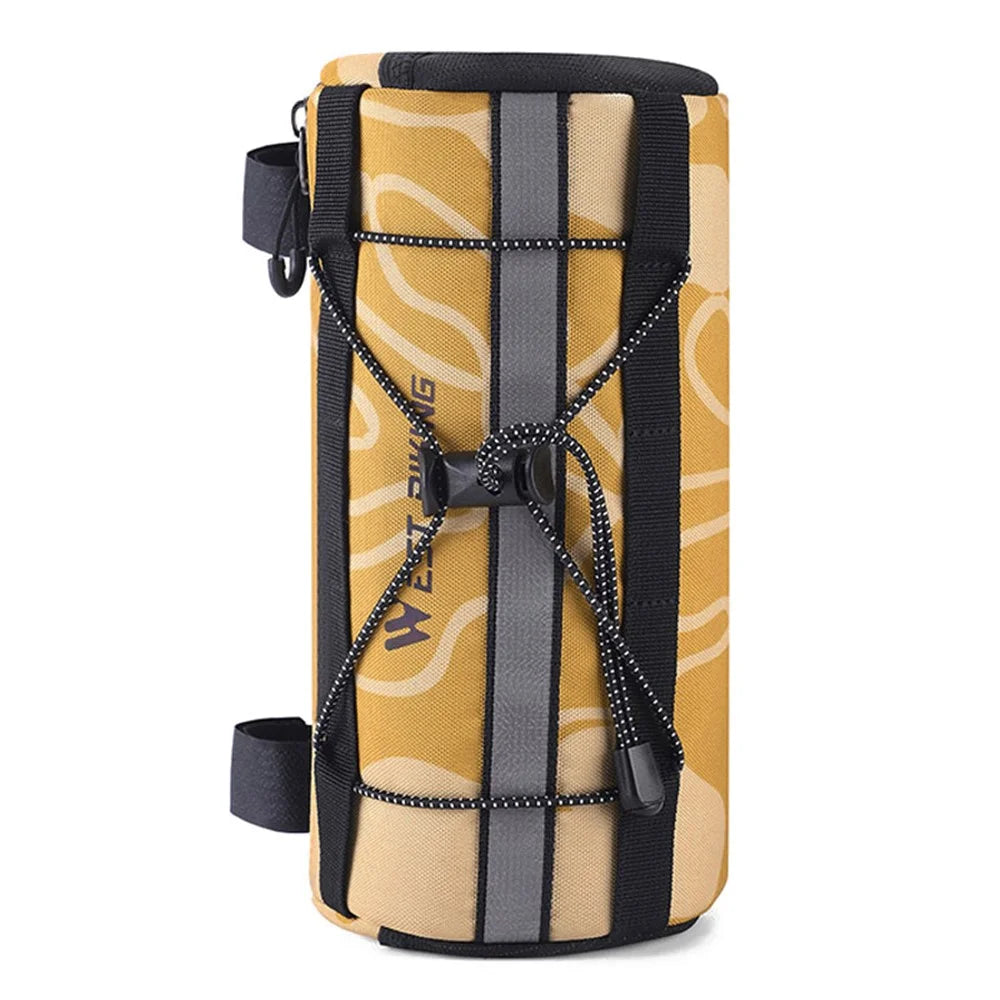 WEST BIKING YP0707329 Cycling Bicycle Handlebar Cylinder Bag Polyester Bike Front Storage Bag - 2