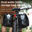 WEST BIKING YP0707336 Woven Texture Leather Bicycle Rear Rack Bag Bike Tail Pannier Pack Cycling Storage Bag - 7