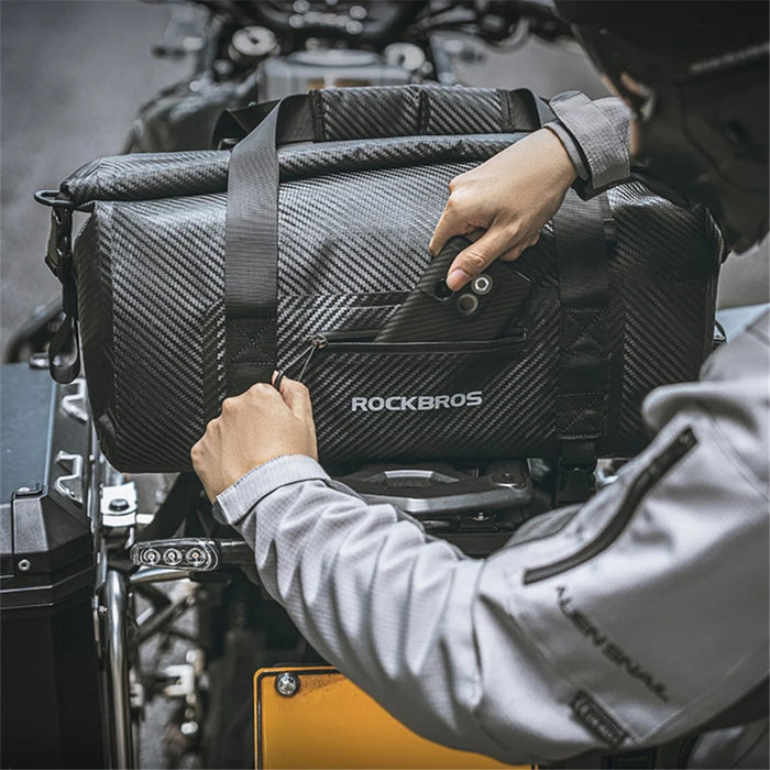 ROCKBROS AS-118 20L Bike Cycling Pannier Waterproof PVC Motorcycle Rear Pack Bag - 5