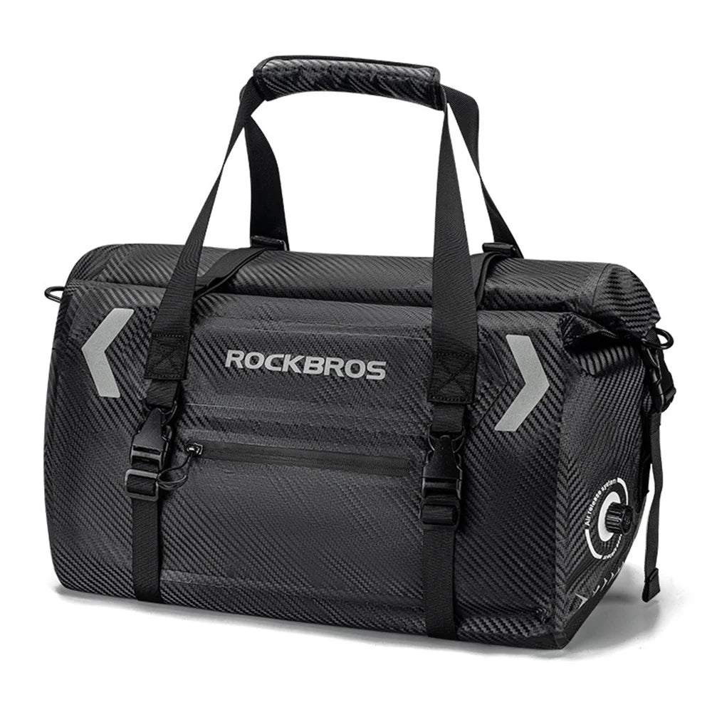 ROCKBROS AS-118 40L Bicycle Rear Rack Waterproof PVC Motorcycle Pannier Cycling Bag - 1
