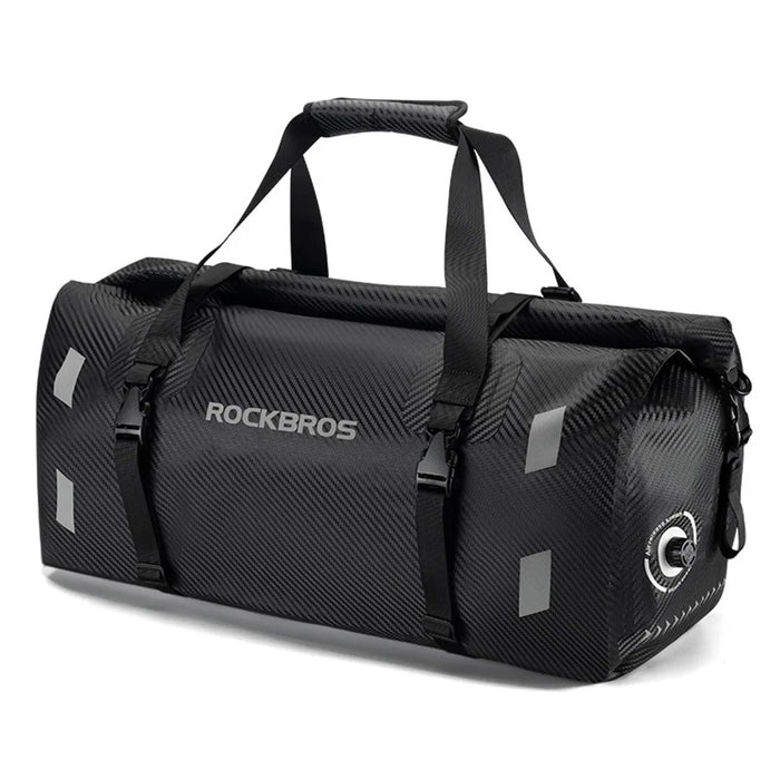 ROCKBROS 3014007 AS-118 50L Motorcycle Rear Rack Bag Bike Cycling Tail Pannier Waterproof PVC Bag - 1