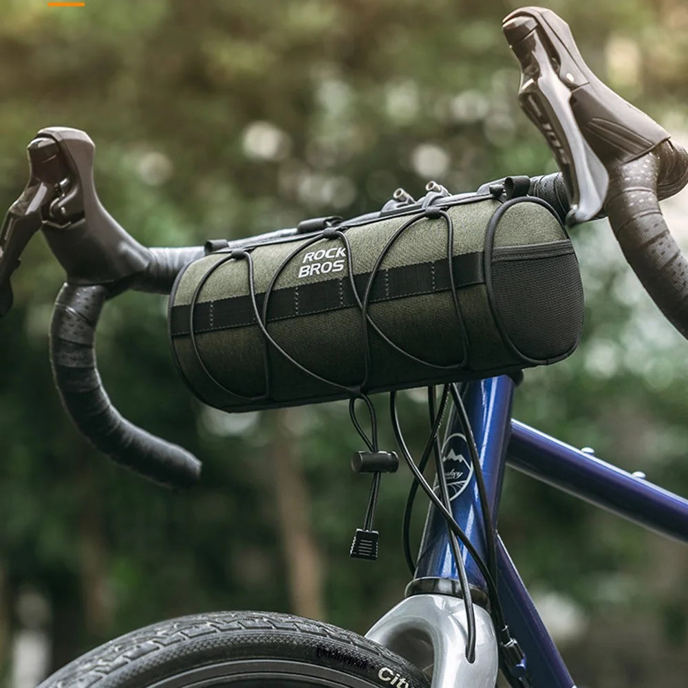 ROCKBROS W009 Bicycle Handlebar Hanging Cylinder Bag Polyethylene Bike Front Storage Bag - 3