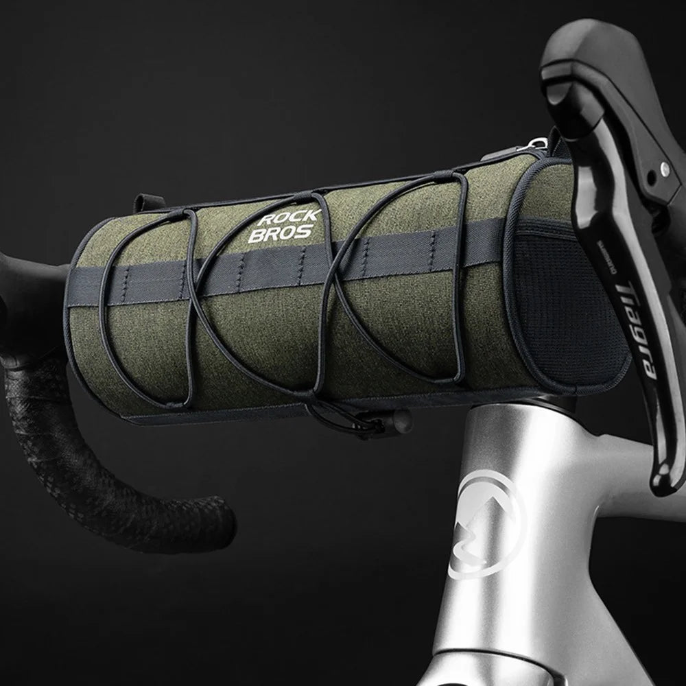 ROCKBROS W009 Bicycle Handlebar Hanging Cylinder Bag Polyethylene Bike Front Storage Bag - 5