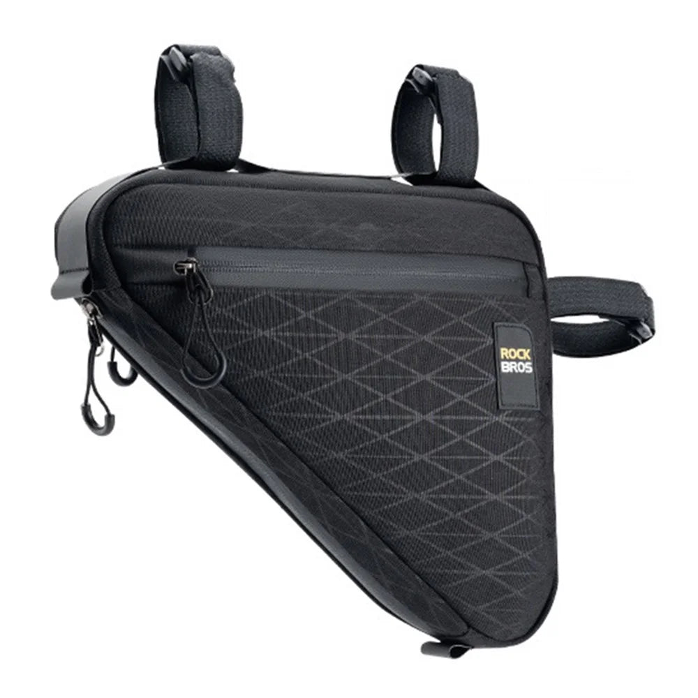ROCKBROS 065 Polyester+PU Bicycle Bag Set with Seat Tail Bag, Triangle Frame Bag, Top Tube Front Bag - 3