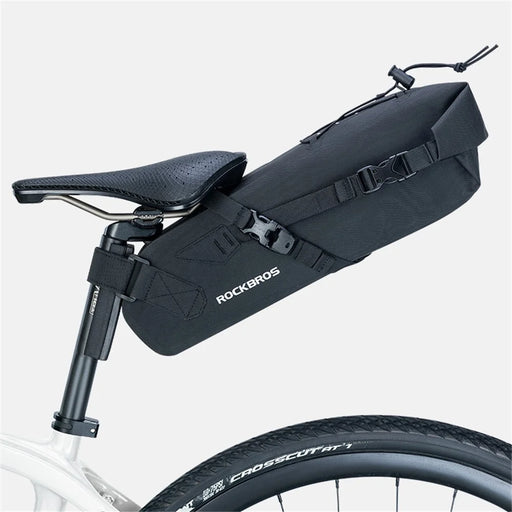 ROCKBROS AS-060 3L Bike Bag Waterproof Saddle Bag Cycling Foldable Tail Rear Bag - 2