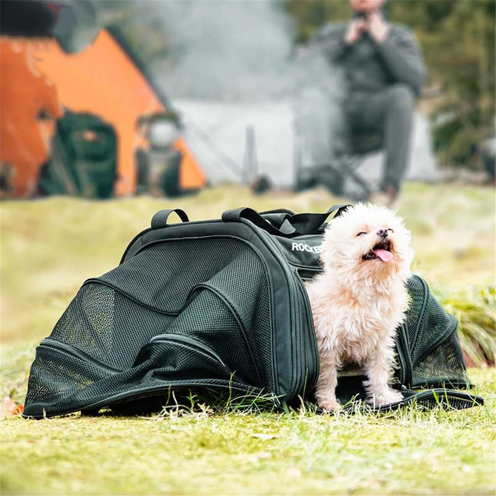 ROCKBROS H30 Bicycle Rear Seat Pet Bag Outdoor Portable Dog Cat Bike Carrier - 3