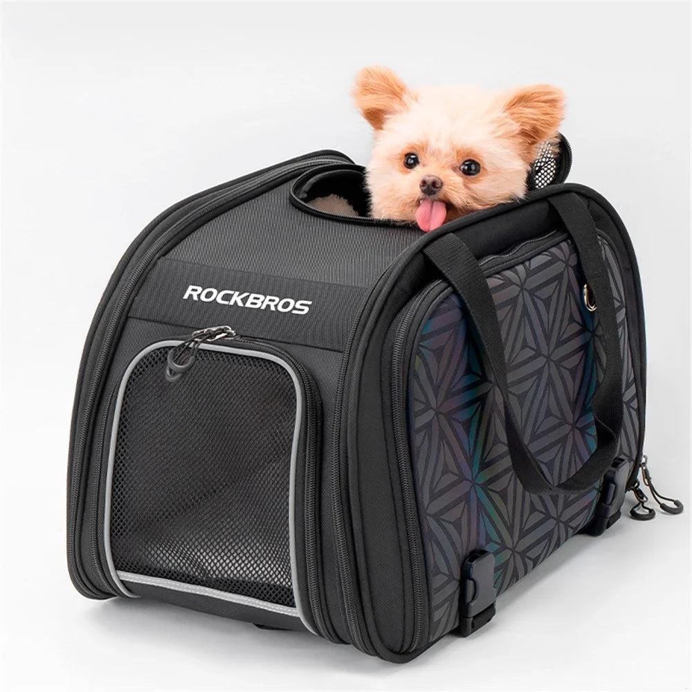 ROCKBROS H30 Bicycle Rear Seat Pet Bag Outdoor Portable Dog Cat Bike Carrier - 4