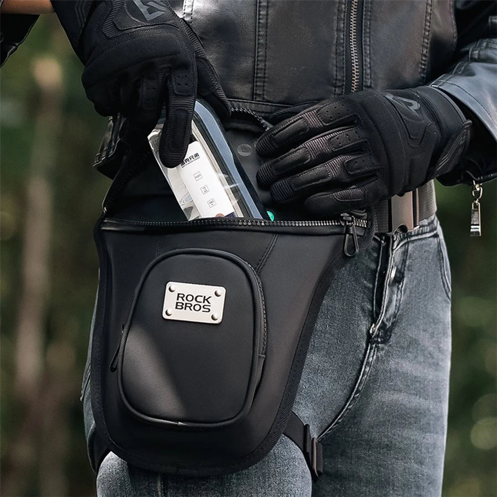 ROCKBROS MTB001 Polyester+PU+EVA Waist Bag Fanny Pack Crossbody Bag Thigh Leg Hip Holster Purse for Cycling - 5