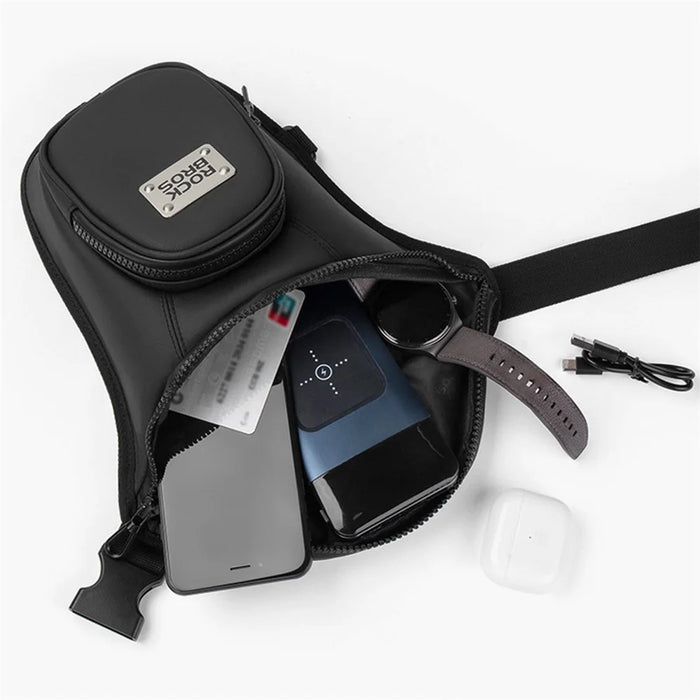 ROCKBROS MTB001 Polyester+PU+EVA Waist Bag Fanny Pack Crossbody Bag Thigh Leg Hip Holster Purse for Cycling - 6