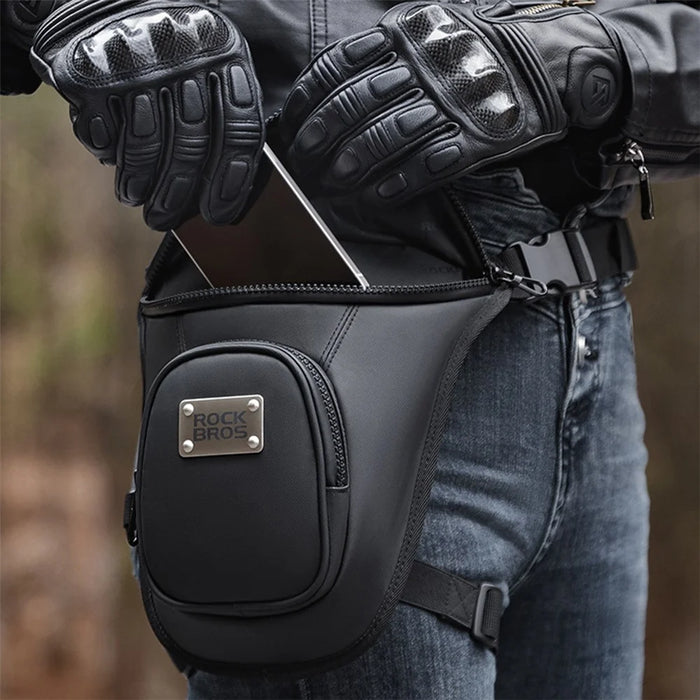 ROCKBROS MTB001 Polyester+PU+EVA Waist Bag Fanny Pack Crossbody Bag Thigh Leg Hip Holster Purse for Cycling - 7