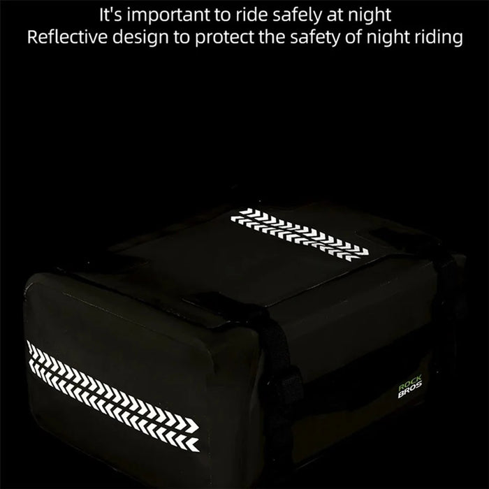 ROCKBROS AS-096 Waterproof Motorcycle Tail Pannier Pack 30L Reflective Motorbike Rear Bag - 6