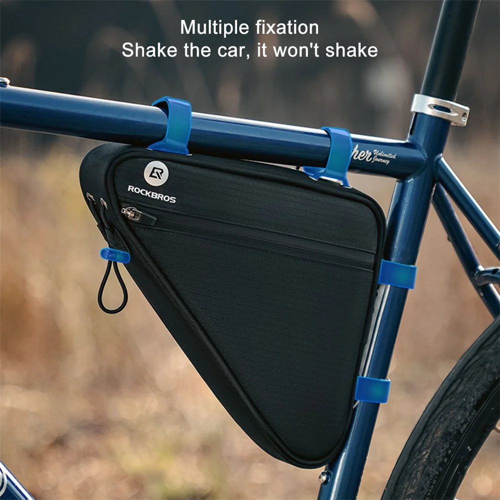 ROCKBROS B112 Large Capacity Bicycle Bag Polyester+PVC Triangle Frame Bag Bike Top Tube Front Bag - 3