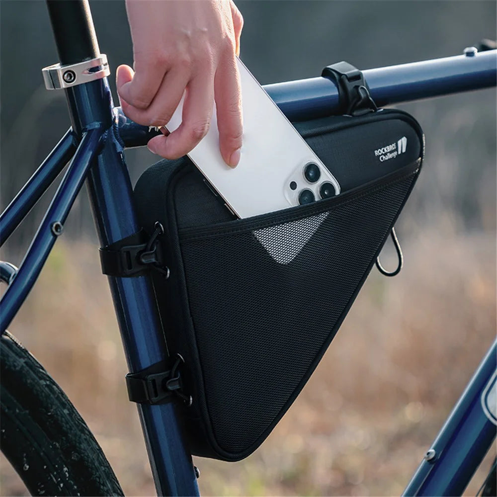 ROCKBROS B112 Large Capacity Bicycle Bag Polyester+PVC Triangle Frame Bag Bike Top Tube Front Bag - 4