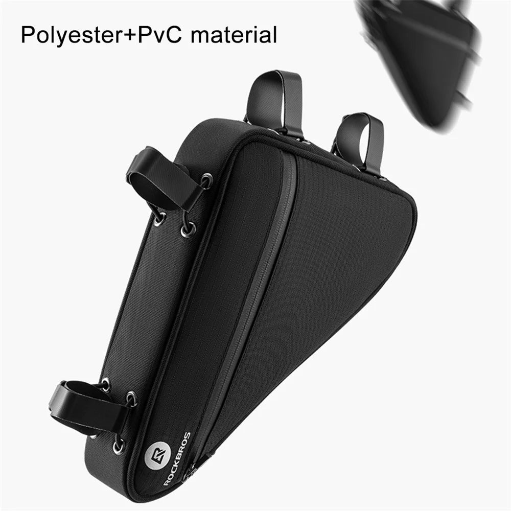 ROCKBROS B112 Large Capacity Bicycle Bag Polyester+PVC Triangle Frame Bag Bike Top Tube Front Bag - 6