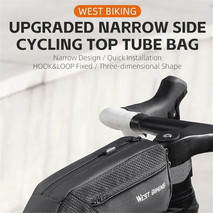 WEST BIKING YP0707359 Bicycle Top Tube Bag Cycling Bike Front Beam Storage Bag - 7