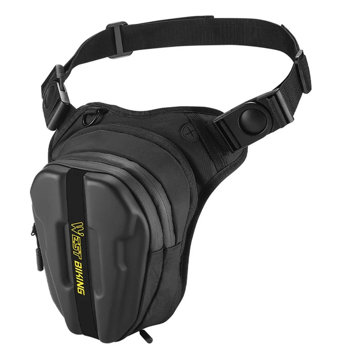 WEST BIKING YP0707352 Motorcycle Leg Bag Oil Tank Bag Crossbody Bag - Black - 1