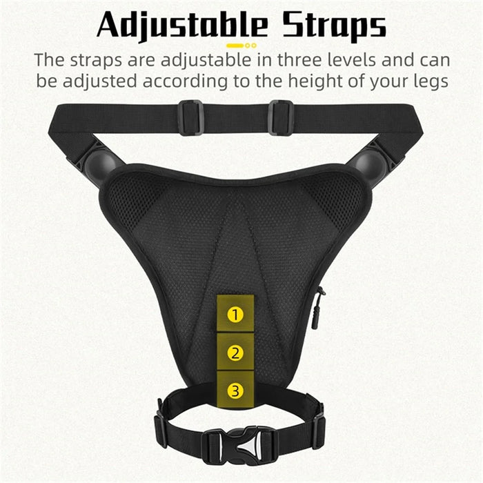 WEST BIKING YP0707352 Motorcycle Leg Bag Oil Tank Bag Crossbody Bag - Black - 3