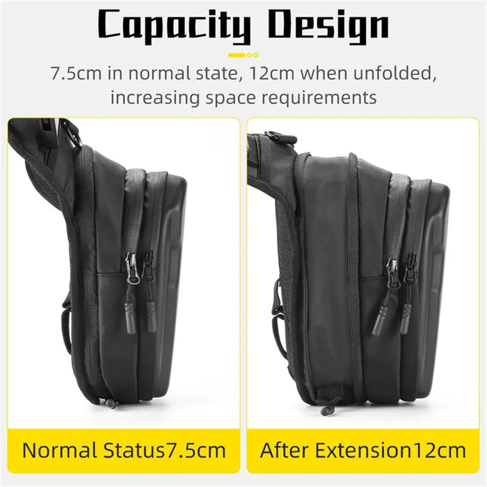 WEST BIKING YP0707352 Motorcycle Leg Bag Oil Tank Bag Crossbody Bag - Black - 6