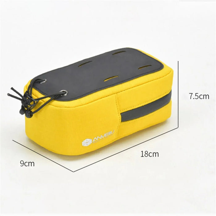 ANMEILU 7052 Road MTB Bike Rear Saddle Bag Bicycle Oxford Cloth Tail Bag - Yellow - 7