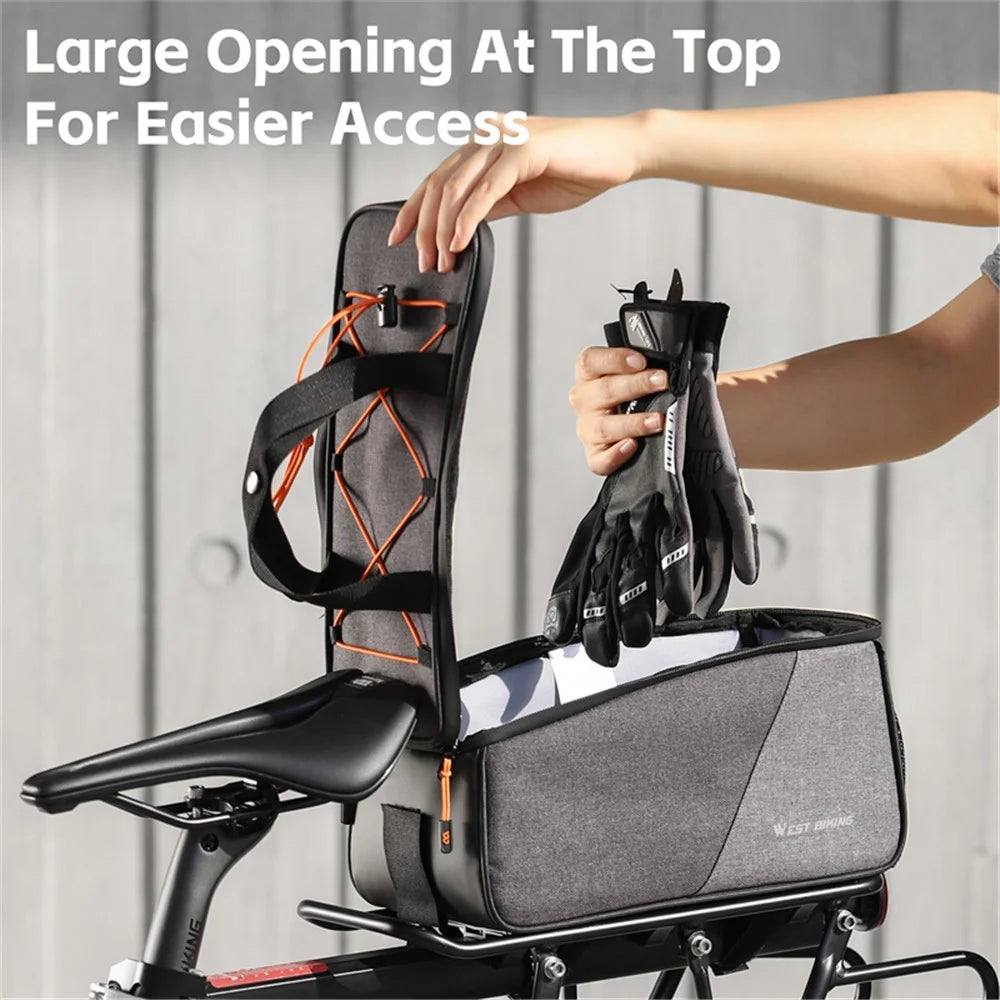 WEST BIKING YP0707360 Bicycle Bike Rear Rack Pannier Pack Cycling Tools Storage Bag - 2