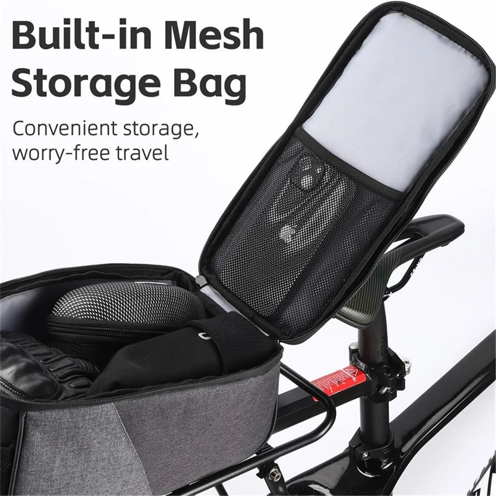 WEST BIKING YP0707360 Bicycle Bike Rear Rack Pannier Pack Cycling Tools Storage Bag - 3
