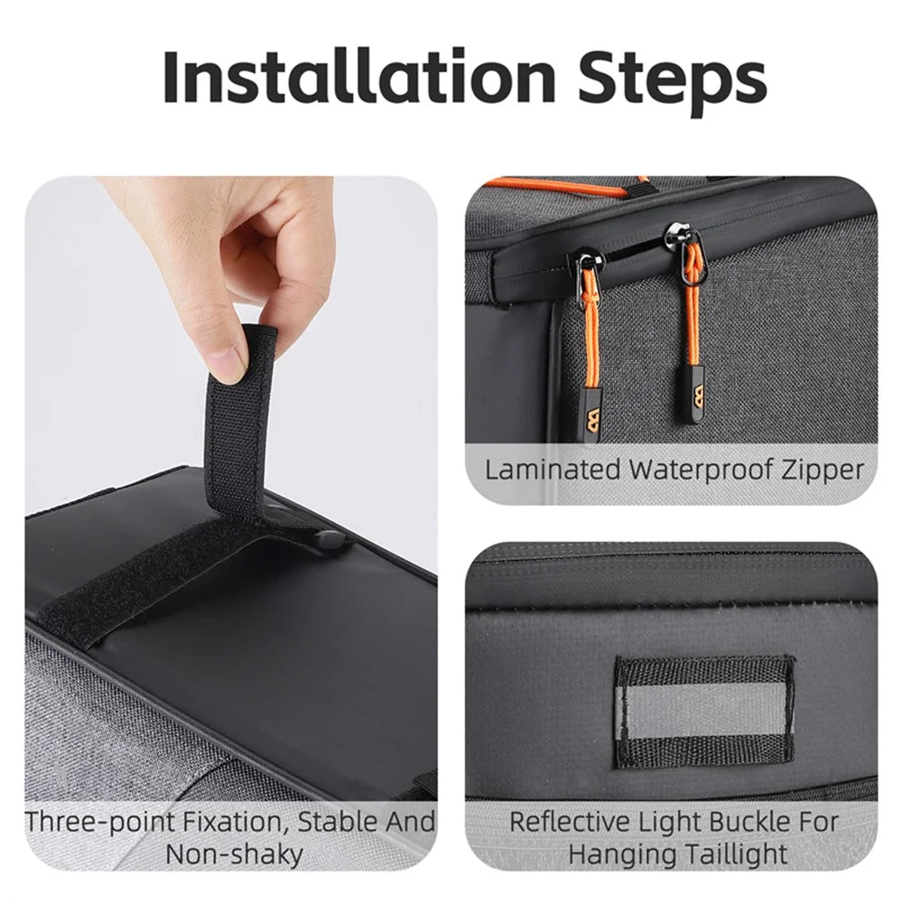 WEST BIKING YP0707360 Bicycle Bike Rear Rack Pannier Pack Cycling Tools Storage Bag - 7