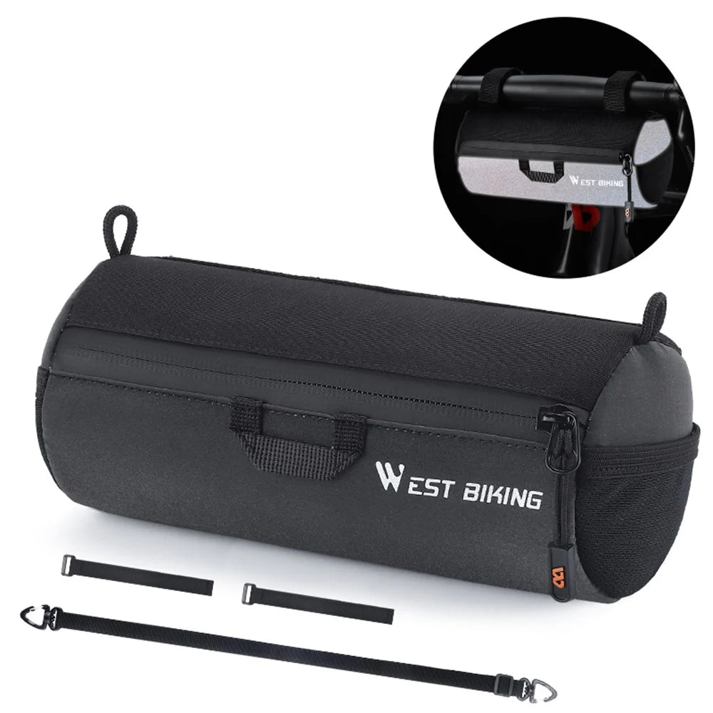 WEST BIKING YP0707361 Reflective 1L Mountain Bike Handlebar Bag with Shoulder Strap - 1