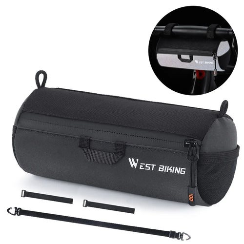 WEST BIKING YP0707361 Reflective 1L Mountain Bike Handlebar Bag with Shoulder Strap - 1