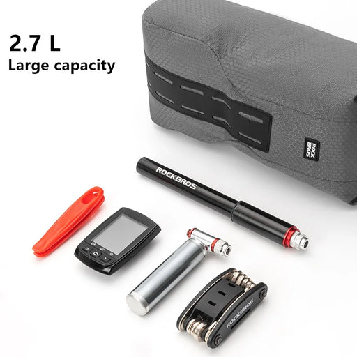 ROCKBROS W013 Bike Front Fork Bag Road MTB Bicycle Cycling Front Fork TPU Storage Bag - 2