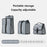 ROCKBROS W010 For Brompton Bicycle Front Bag Aluminum Film Lining Food Storage Bag - Dark Green - 4