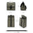 ROCKBROS W010 For Brompton Bicycle Front Bag Aluminum Film Lining Food Storage Bag - Dark Green - 7