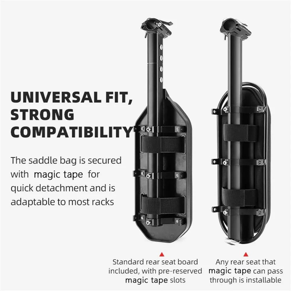 ROCKBROS D83 Bicycle Rear Rack Capacity Expandable Bike Pannier Pack Cycling Tools Storage Bag - 4
