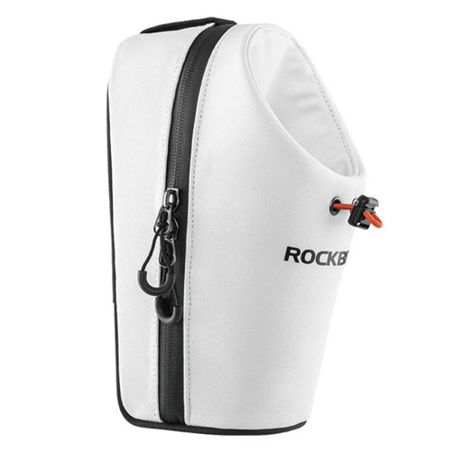 ROCKBROS P002 Bike Front Water Bottle Bag for Folding Bike / Skateboard / Mountain Bike - White - 1