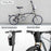 ROCKBROS P002 Bike Front Water Bottle Bag for Folding Bike / Skateboard / Mountain Bike - White - 5