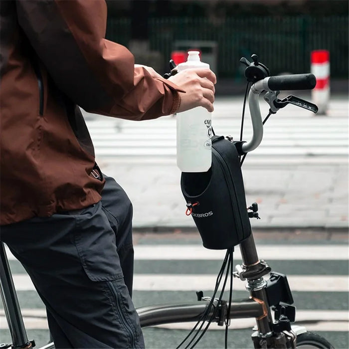 ROCKBROS P002 Bike Front Water Bottle Bag for Folding Bike / Skateboard / Mountain Bike - White - 7