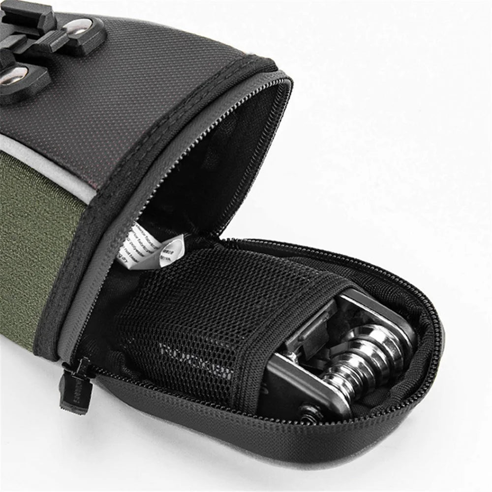 ROCKBROS C52-1 0.45L Bike Seatpost Rear Storage Pouch Bicycle Saddle Bag, Bracket Type - 4