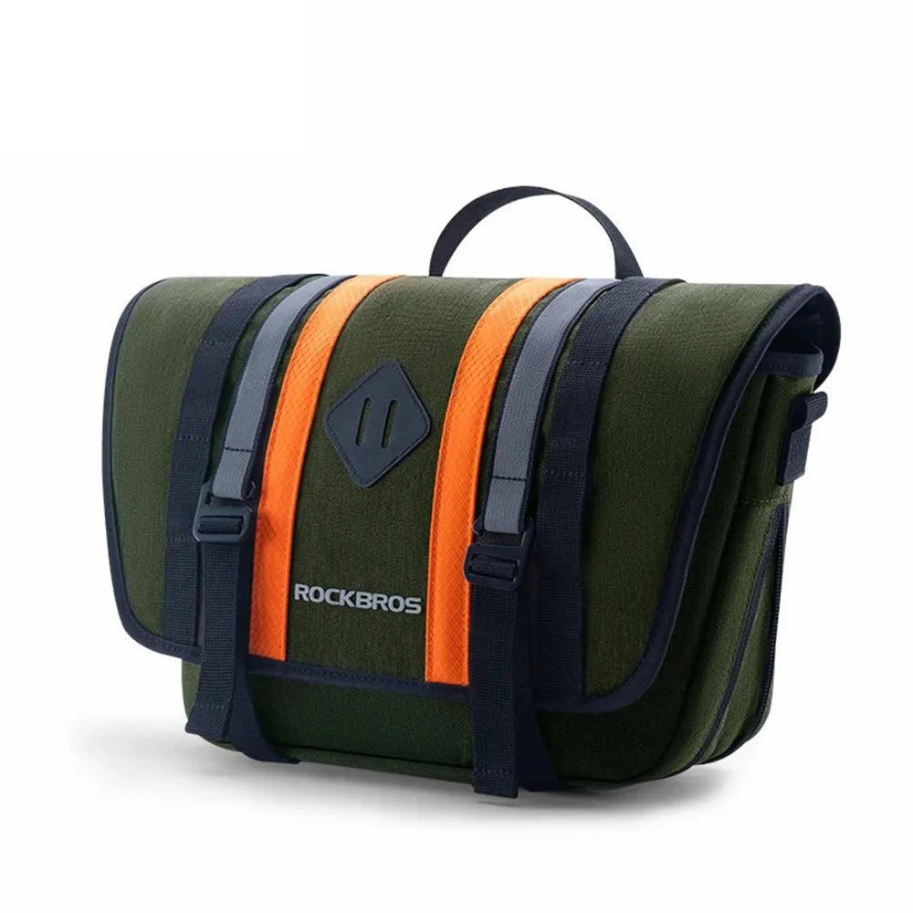 ROCKBROS W004 4L Expandable Capacity Reflective Bike Front Bag with Shoulder Strap - 1