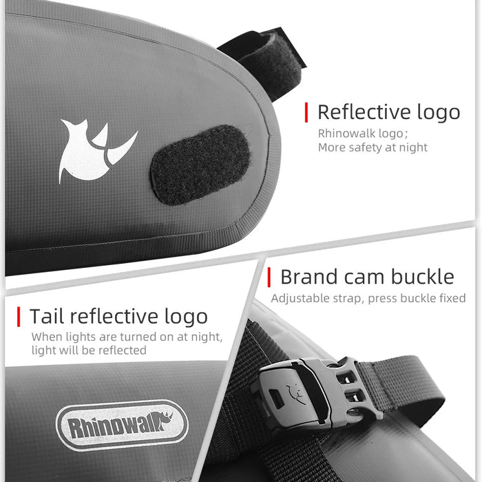 RHINOWALK TF552 4L Outdoor Bicycle Saddle Bag Waterproof MTB Road Bike Tail Bag - 6