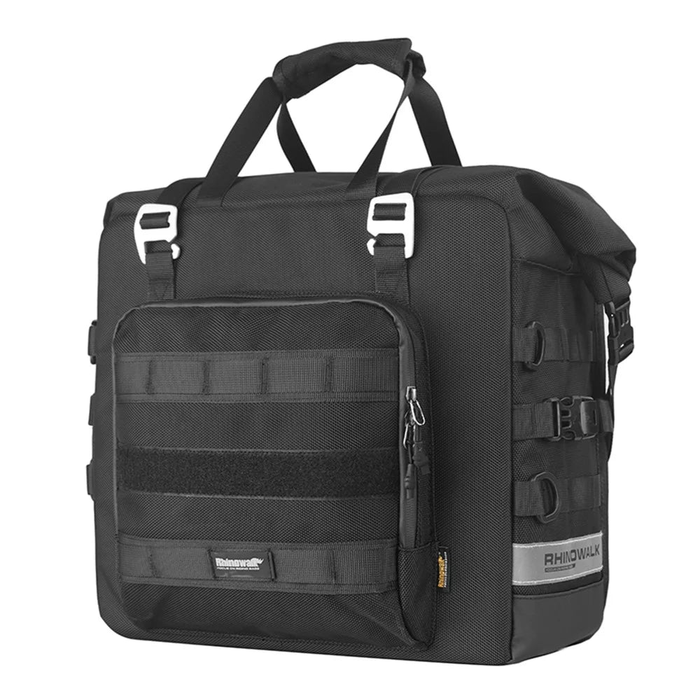 RHINOWALK MTR2050 25L Quick Release Motorcycle Side Bag Waterproof Polyester Motorbike Pannier Storage Bag - 1