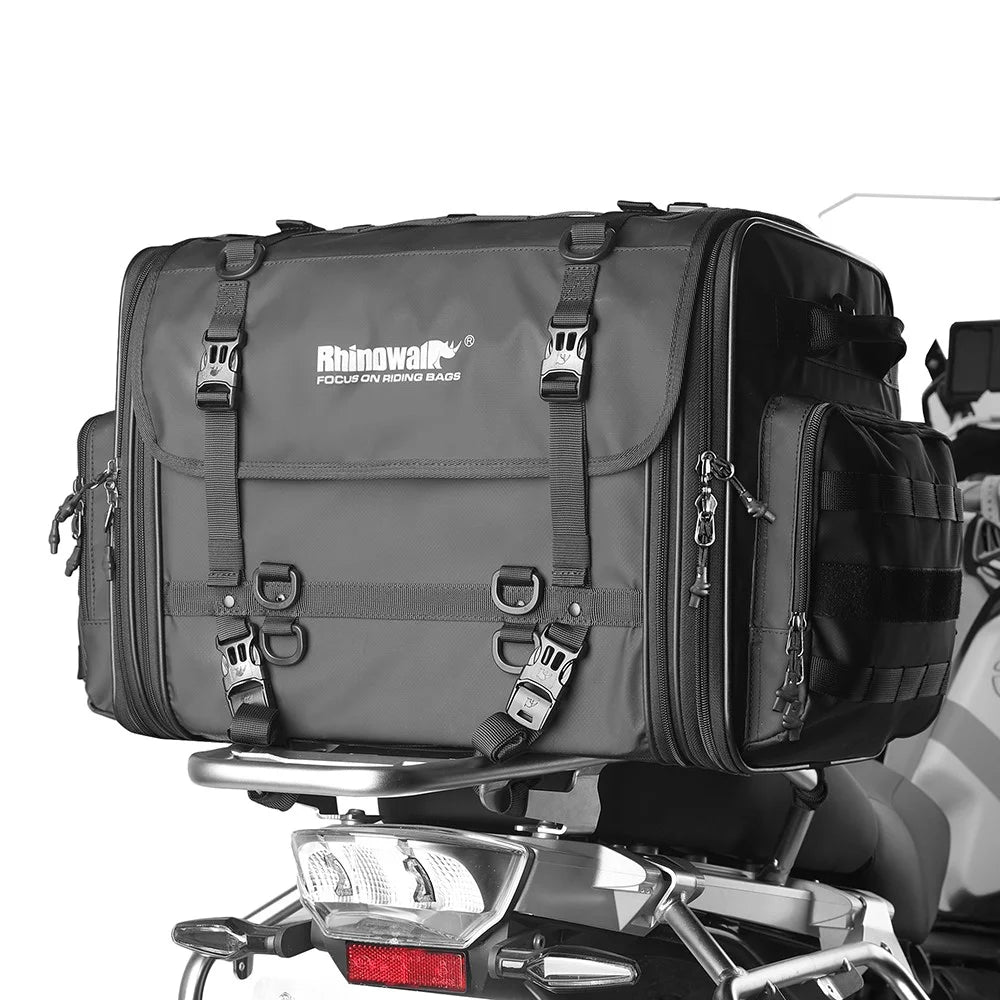 RHINOWALK MTR4045 45L Motorcycle Rear Storage Bag Motorbike Rack Pannier Pack - 3