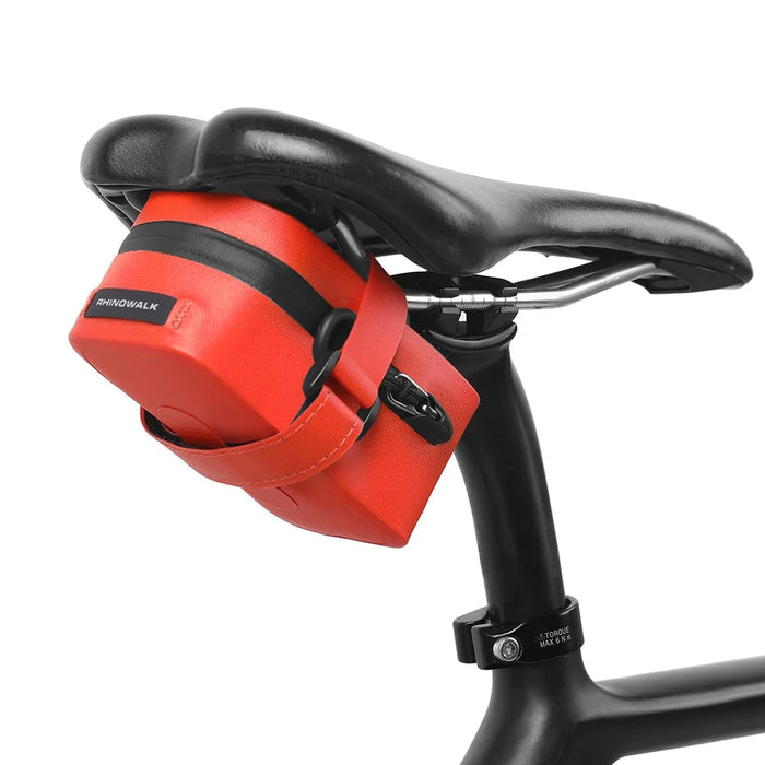 RHINOWALK RK5200 600D Polyester TPU Bike Saddle Bag Waterproof Bicycle Tail Storage Bag - Orange - 1