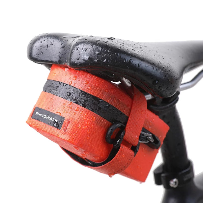 RHINOWALK RK5200 600D Polyester TPU Bike Saddle Bag Waterproof Bicycle Tail Storage Bag - Orange - 5