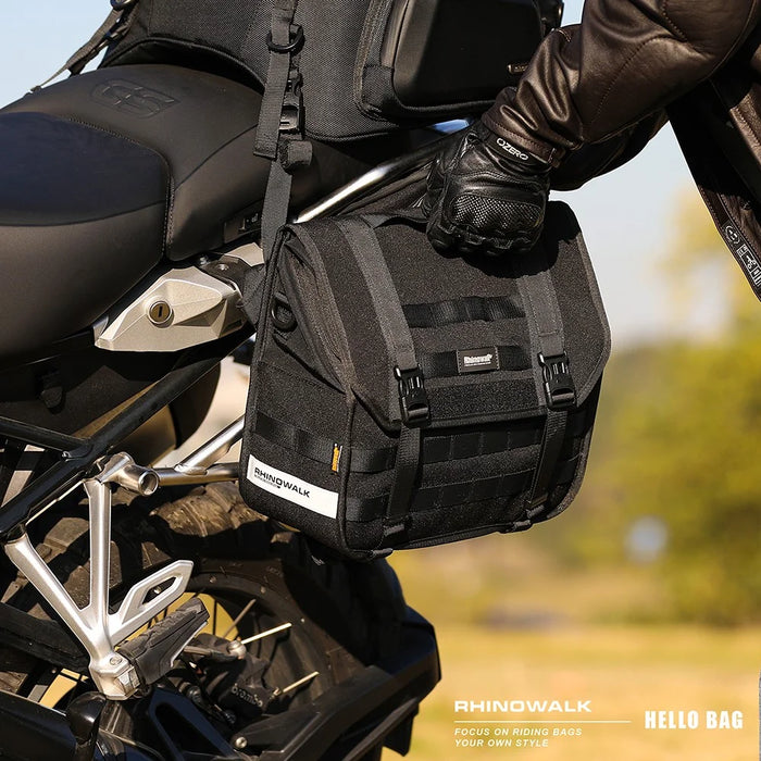 RHINOWALK MTR2013 Outdoor Bicycle Front Frame Storage Bag 13L Polyester Bicycle Front Handlebar Bag - 7