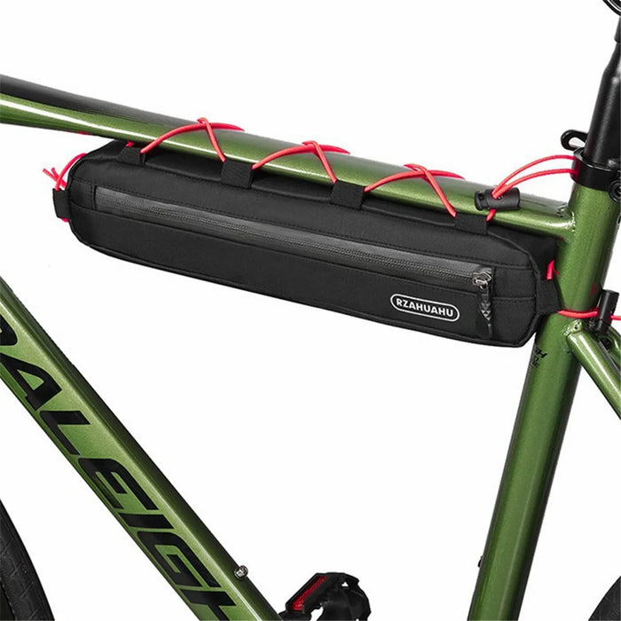 RZAHUAHU 582 Nylon Bike Triangle Tube Bag Front Beam Pouch for Cycling, Size: S - 2