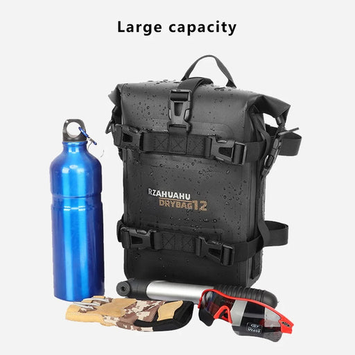 RZAHUAHU 556 Polyester+TPU Motorcycle Crash Bar Frame Bag Motorbike Side Saddle Bag - 2