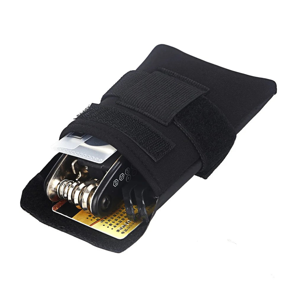 Neoprene Cloth Bike Bag Under Seat Storage Pouch Cycling Saddle Bag for Cards, Repair Tools - 7